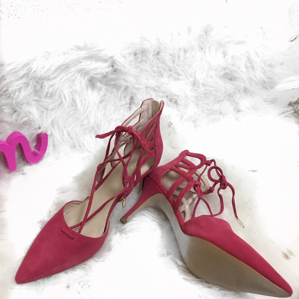 Marc Fisher Pink Suede Pumps